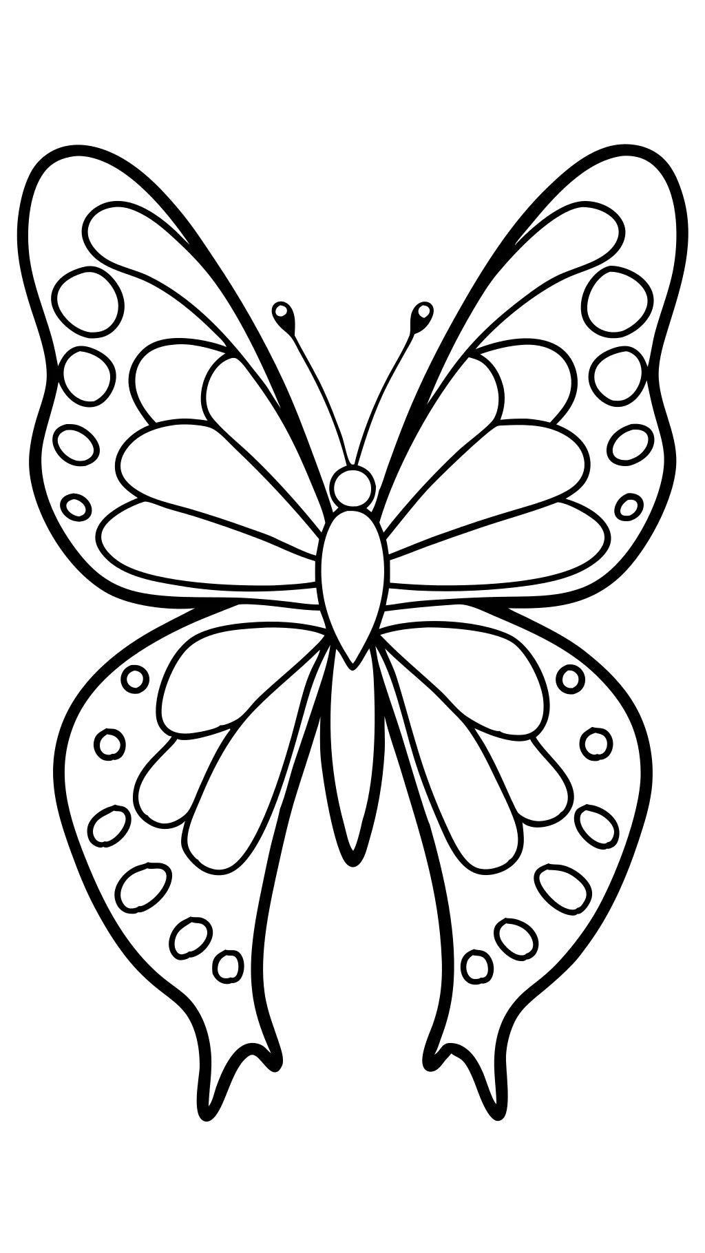 simple butterfly coloring pages